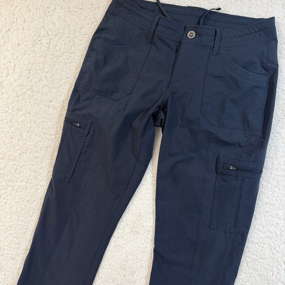Kuhl Pants - Kuhl Horizn Women 6 Reg Charcoal Cargo Hiking Pants Straight Leg Ripstop Stretch